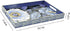 PDUHKO 15.7 11.8 inches, Serving Tray with Handles, * Plastic Ottoman Tray with Exquisite Paintings, Trays for Coffee