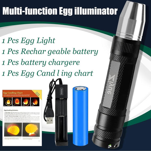 2026 Egg Candlers for Chicken Eggs, New Egg Candling Light Tester Lamp Egg Checker Incubator for All Chickens Ducks