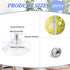 20 Pcs Suction Cups for Glass Window, PVC Clear Sucker Pads 1.73"/44mm with Cap Nut M6 Thread for Home Organization