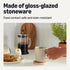 4-Piece Set, 16 oz, Amazon Basics Ceramic Coffee Mugs, Ceramic Microwave and Dishwasher-Safe, Linen Gray