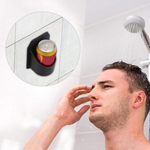 Beer Holder for The Shower, Portable Wall-Mounted Drink Cup Holder for Beer Can and Beverages