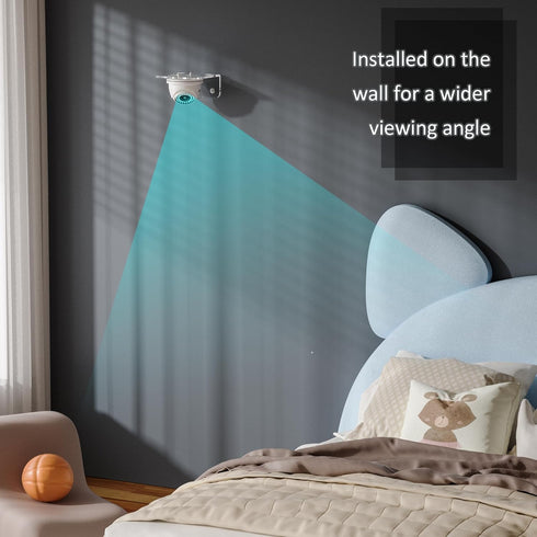 3 Pack Sezanrpt Clear Acrylic Wall Shelf for Smart Security Cameras, Baby & Pet Monitors, Small Floating Shelf