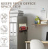 Colingmill 5 Magnetic Mail and Key Holder for Wall Fridge Wooden Mail Organizer with Key Hooks for Home Bedroom Fridge