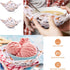 Cunhill 4 Pcs Microwave Bowl Holders, Multipurpose Hot Bowl Cozy, Heat Proof Plate Holders for Kitchen (Dog Style)