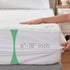 Waterproof Mattress Protector, Twin Size Fitted Mattress Pad, 6"-18" Deep Pocket, Soft Breathable Noiseless Cover