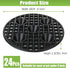 24 8 Inch QTLCOHD Pcs Plastic Plant Stand Black Plant Level Pot Elevator Riser Patio & Deck Floor Protector for Indoor