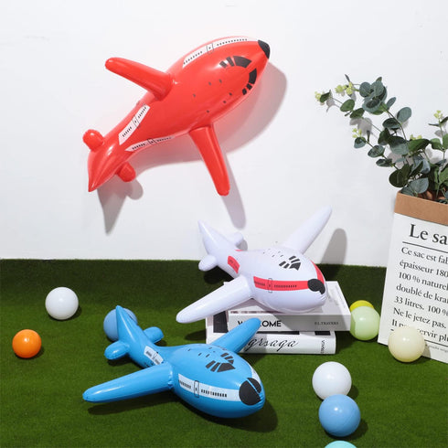 Gejoy 6 20 Inches Pieces Inflatable Airplanes Party Decoration Aircraft Inflates Plane Inflated Balloons Decor