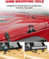 Led Hood Light Mounts - Universal Light Bar Mounting Brackets, Black Stainless Steel Clamp