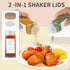 TESUNMU Label4oz (24) Spice Jars with Seasoning Containers, Glass Spice Bottles with Shaker Lids,Funnel, Chalk Pen
