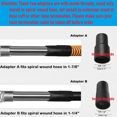 Shop Vac Extractor Attachment for Upholstery & Carpet Cleaning, Hand Wand with Viewing Head for Auto Detailing