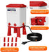 Ganggend 2 4 Heated Chicken Waterer, Gallon Thermostatic Poultry Drinker with Nipples, Outdoor Winter Water Heater