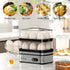 12 Evoloop Rapid Egg Cooker Electric Eggs Capacity, Soft, Medium, Hard Boiled, Poached, Omelet Maker Egg Poacher