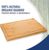 4-Piece Set Set Hiware Extra Large Bamboo Cutting Boards for Kitchen, Heavy Duty Cutting Board with Juice Groove