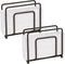 Mind Reader Wire Napkin Holder, Multi-Unit Free-Standing Tissue Storage for Dining Area, Pack of 2, Stainless Steel