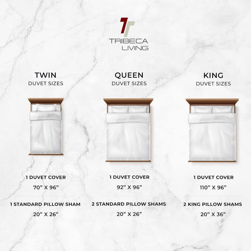 Venice Velvet Oversized Solid Duvet Set, 3 pcs, King, Navy Blue by Tribeca Living