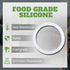 8 PCS Replacement Silicone Gasket Seal Ring - Food Grade for Aluminium Stovetop Coffee Maker Pots