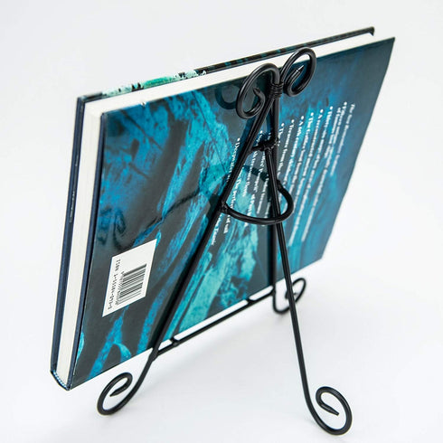 HUJI Sturdy Iron Display Stand Holder for Home Kitchen Decoration Platters, Pictures, Frames and Books. (1, 12")