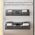 Magnetic Spice Rack for Refrigerator, 2 Pack Organizer with Moveable 4 Hooks, Magnetic Fridge Shelf for Kitchen Storage