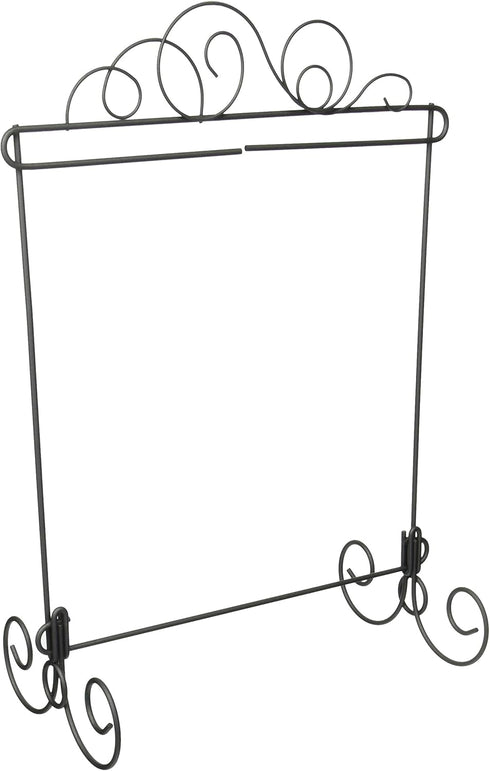 Ackfeld Grey/Silver Meandering Single Table Stand, 11.5" x 11.5"