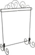 Ackfeld Grey/Silver Meandering Single Table Stand, 11.5" x 11.5"