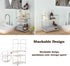 kaileyouxiangongsi Plastic/Metal 2-Tier Freestanding Stackable Organizer Shelf for Bathroom Countertop and Kitchen