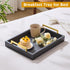 40cm x30cm Serving Trays with Handles, Grey Decorative Serving Tray, Ottoman Trays, Living Room, Bathroom, and Outdoors