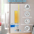 Gold Paper Towel Holder, Magnetic Paper Towel Holder for Fridge, Toilet Paper Roll Holder Magnet Fridge Rack Wall Mount