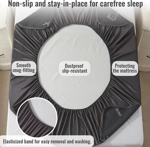 BEDLORE Full Size Waterproof Mattress Protector, Fitted Mattress Pad with 6-15 Inch Deep Pocket, Soft 3D Air Fabric,