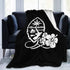 Guam Flower Hibiscus Decal Throw Blanket - Ultra-Soft Cozy Lightweight Micro Sherpa Plush Fleece for All Season 50"x40"