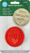R&M Baked for Santa Pastry and Cookie Stamper, Christmas Cookie Stamper - Red, 2.5"
