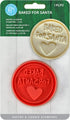 R&M Baked for Santa Pastry and Cookie Stamper, Christmas Cookie Stamper - Red, 2.5"