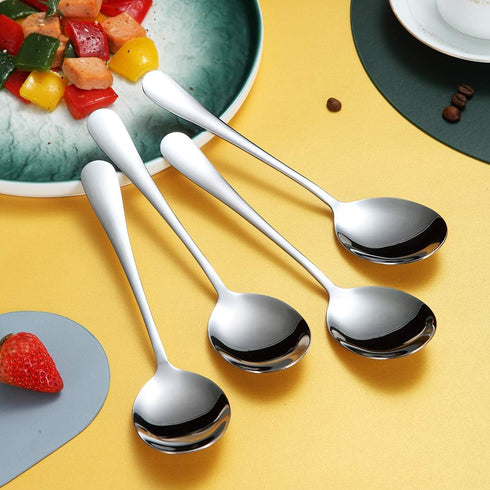 Kyraton Serving Spoons Set of 4, Stainless Steel Solid Serving Utensils, Serving Set Packing