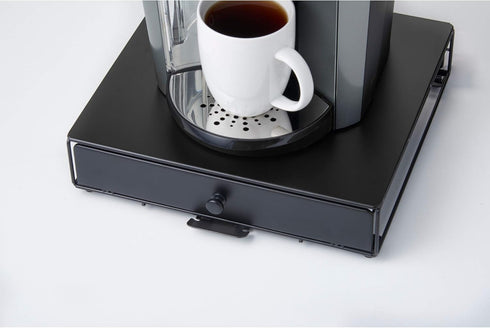 Nifty Rolling Coffee Pod Drawer, Black Finish, Compatible with K-Cups, 36 Pod Pack Holder, Slim Kitchen Organizer