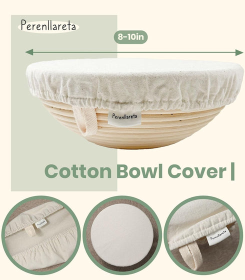 2Pack, 16.5x12.5in Set Hook&Loop Cotton Bread Bag with Beeswax Lining Unbleached Cloth Bees Wax Lined Storage Bags
