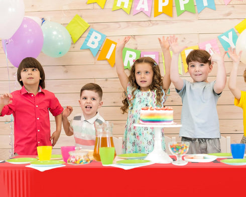 6 54 108 Inch Teenyyou Pcs Train Party Decorations Railroad Track Tablecloths Express Train Birthday Party Supplies x
