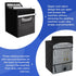 ANMINY Outdoor Waterproof Washer Dryer Cover, Dustproof Zipper Design for Most Top Load or Front Loading Machines