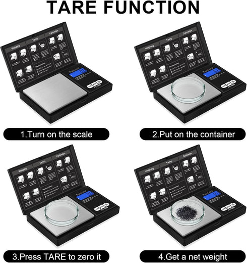 Fuzion Digital Pocket Gram Scale 1000g/0.1g, Small Digital Scales for Grams Ounces Grains, Portable Travel Food Scale