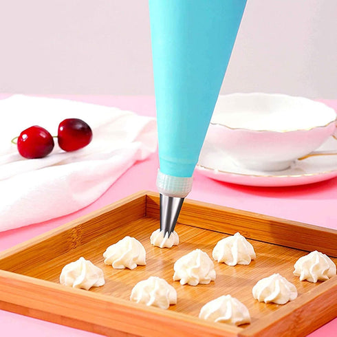 A Set of 7pcs Stainless Steel Russian Ruffle Skirt Icing Piping Tips Nozzles for Cake Decorating Baking Tool