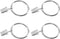 MroMax 24Pcs Silver Curtain Clip Rings with Hooks for Window Curtain Rods, 1.5" Inner Diameter