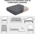 Water Repellent Sofa Cushion Slipcovers | Stretch Seat Cushion Cover for Living Room, Loveseat Cushion, Gray