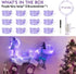 12 Pack Lights7FT 20LED Bexdir Fairy Lights Battery Operated String Waterproof Silver Wire Christmas Lights