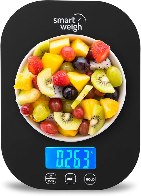Smart Weigh 11 lb. Digital Kitchen Food Scale, Accurate Weight Scale with 5-Unit Modes for Baking and Meal Prep