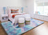 Fluffy Area Rug for Girls Bedroom, 4x6 Purple Rainbow Cute Unicorn Indoor Floor Rug, Ultra Soft Plush Shaggy Carpet