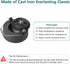 KAMaster Cast Iron Chimney Cap Daisy Wheel Compatible with Large&Medium Big Green Egg,Dual Function Metal Top