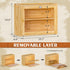 Countertop, Bread Box for Kitchen Double-layers large Bread Container with Transparent Door, Bread Storage&Multiple