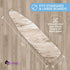 HOLDN’ STORAGE Ironing Board Cover and Pad, 15" x 54" Heat Reflective Cover for Standard Iron Boards - Beige Marble