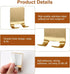 4 Pcs Gold Razor Loofah Holder for Shower Self Adhesive Waterproof Shaver Hooks Waterproof for wall Metal Heavy Duty