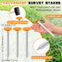 8 6.7 Inch Silkfly Pcs Survey Stakes Property Line Markers Low Profile Heavy Duty Hi-vis Orange Stakes Building Line