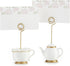 Kate Aspen Place Card Holders, Tea Time Whimsy, Teapot and Teacup, Set of 6, Pink