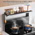 16-32 inch 4 OTraki Magnetic Stove Top Shelf Spice Rack for Stove Adjustable Over the Stove Shelf Stainless Steel